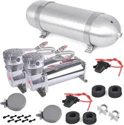Compresor de aire 12 V para bocina neumática con depósito