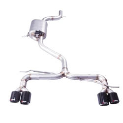 GFC escape catback con válvula eléctrica 304 para VW Scirocco R 2.0 TSI