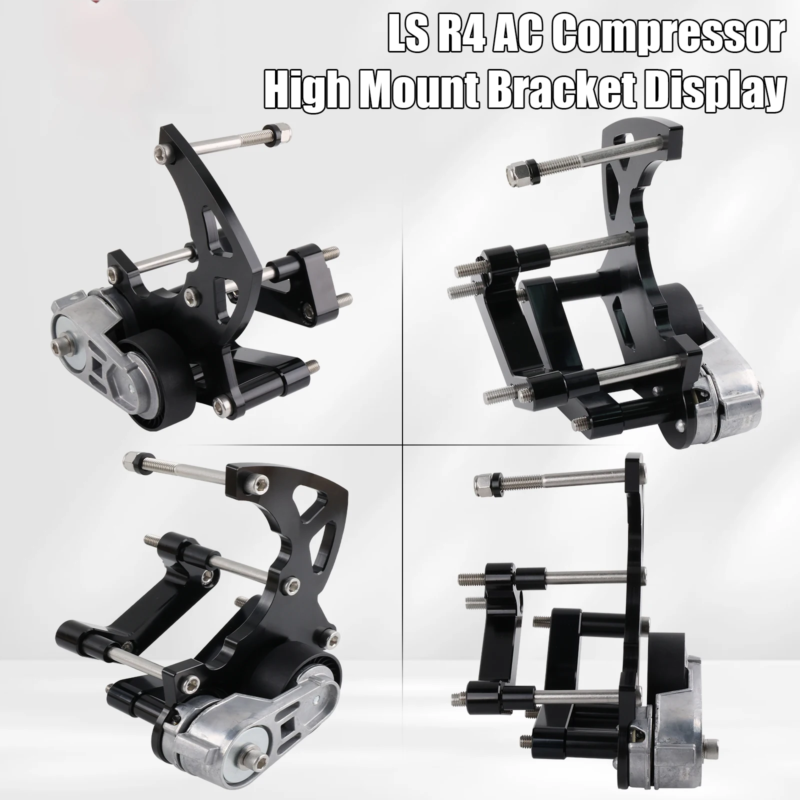 Soporte de montaje alto compresor AC LS Swap – Chevy GMC LS2 - imagen 4