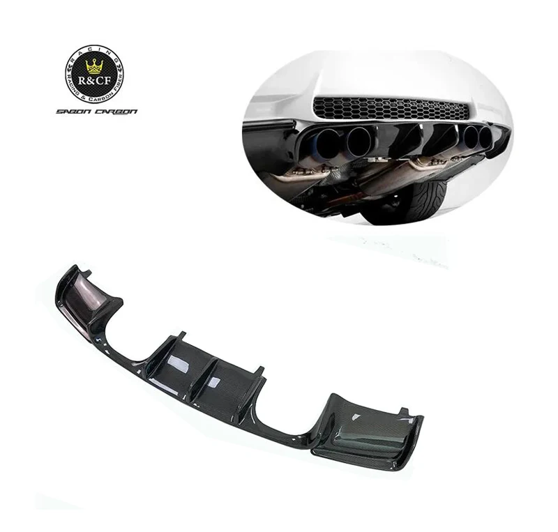 Labio difusor trasero BMW E92 M3 VRS GTS-V de fibra de carbono