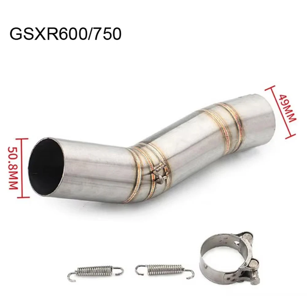Silenciador slip-on 51mm y tubo enlace escape GSXR 600 750 K6-K15 - imagen 3