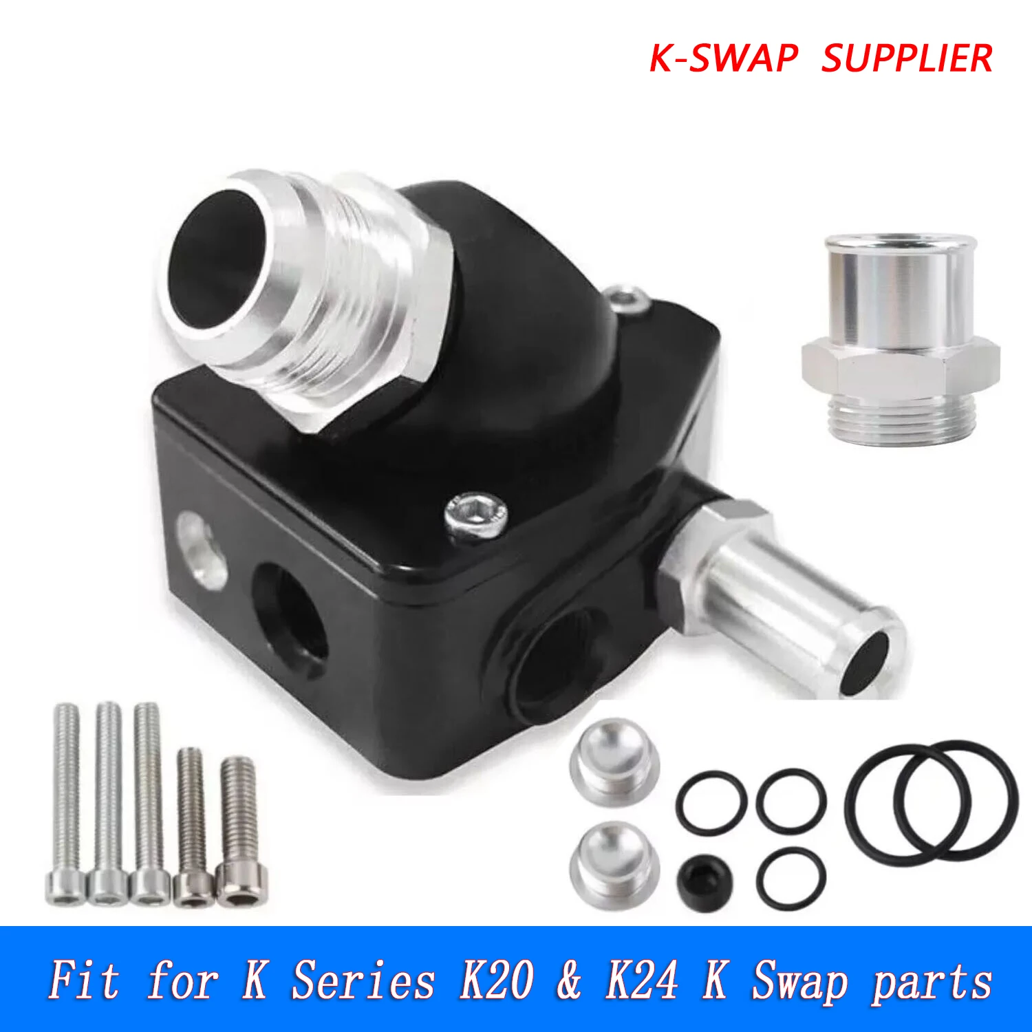 Carcasa de termostato con cuello giratorio V2 para Honda K20/K24