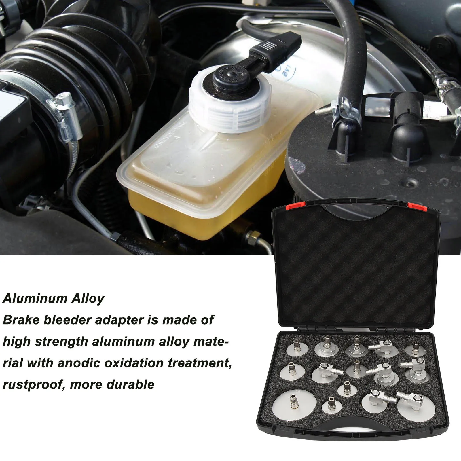 Adaptador purga frenos aluminio alta precisión - Universal para coche - imagen 4