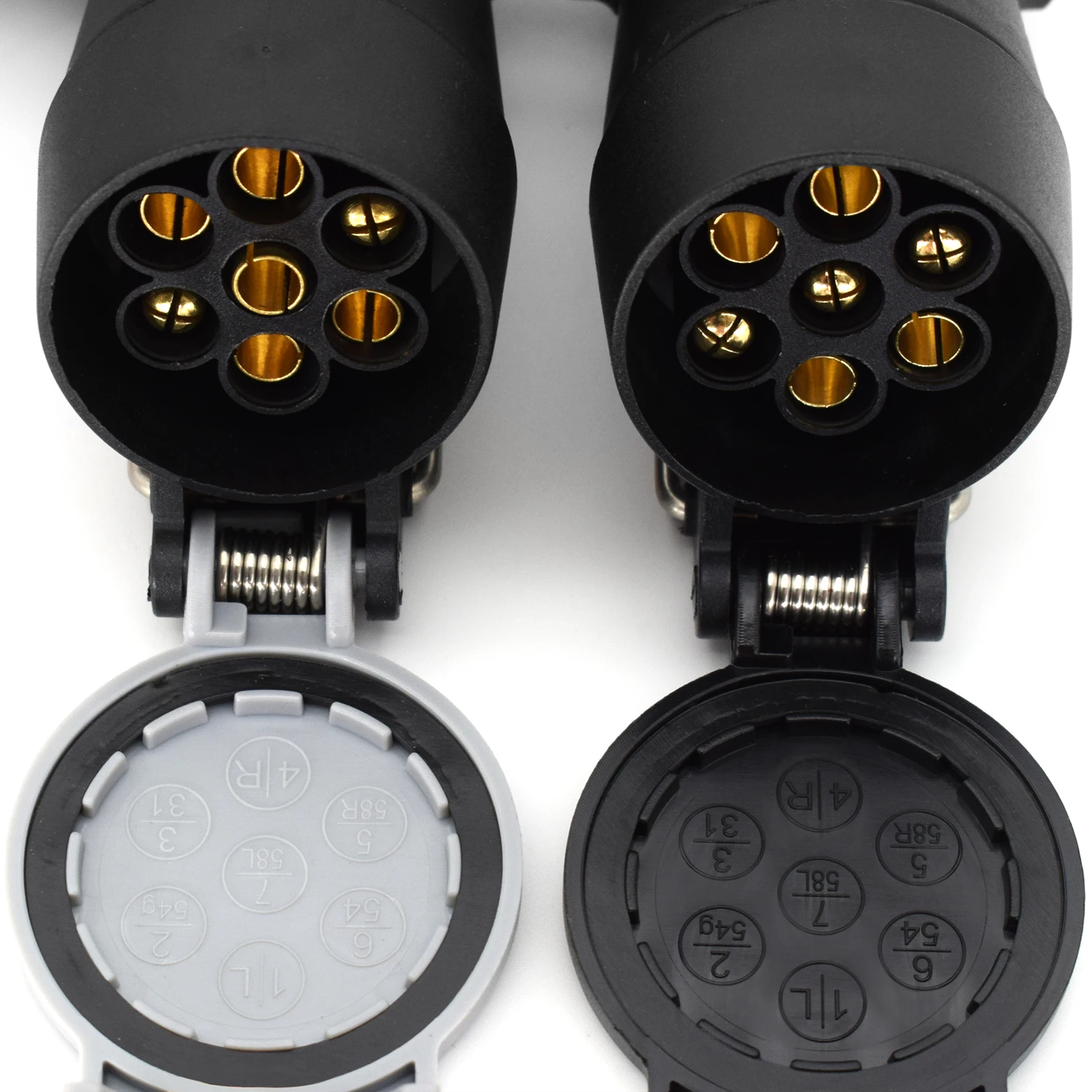 Adaptador de remolque 13 a 7 pines 12V estilo europeo para caravana - imagen 5