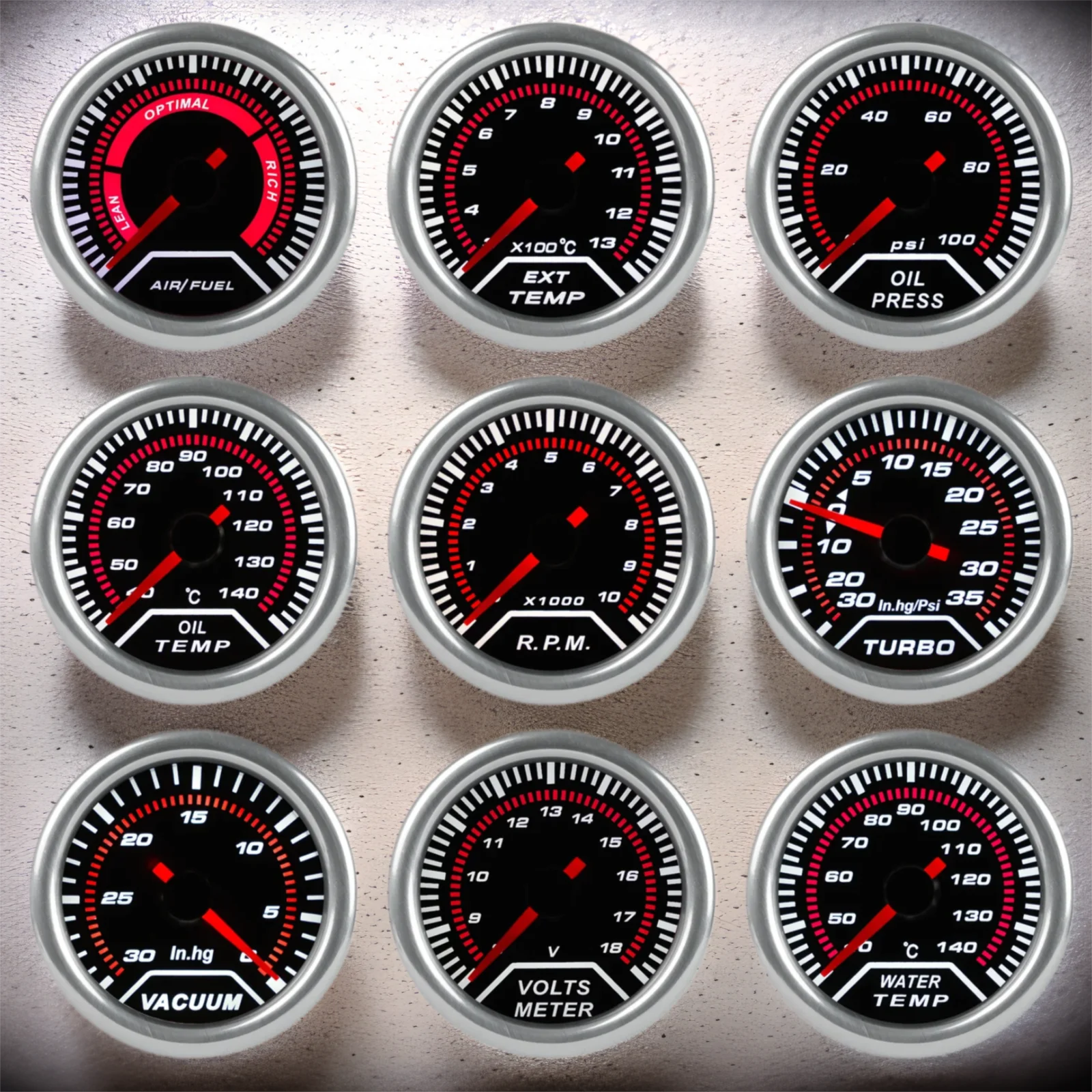 Dofi Reloj multifunción 52 mm: turbo, temperaturas y voltímetro - imagen 3
