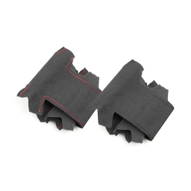 Funda volante ante cosida a mano para Audi Q3 Q5 Q7 Q8 forma D - imagen 2