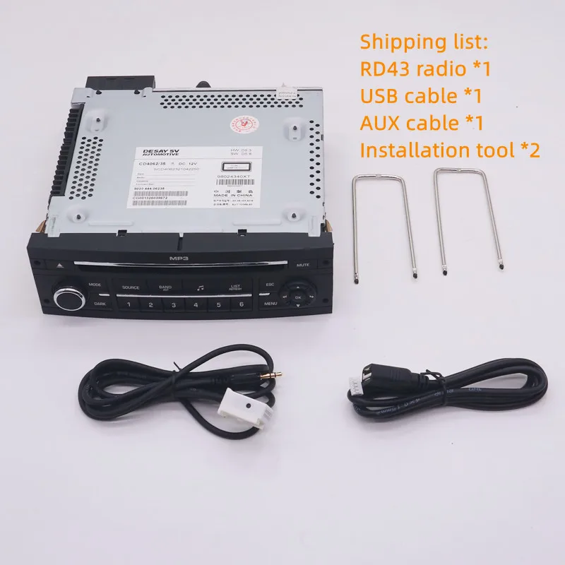 Radio RD4 original con USB para Citroën C3, instalación directa - imagen 3