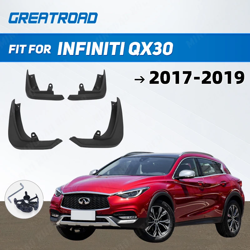Guardabarros moldeados para Infiniti QX30 2017-2019