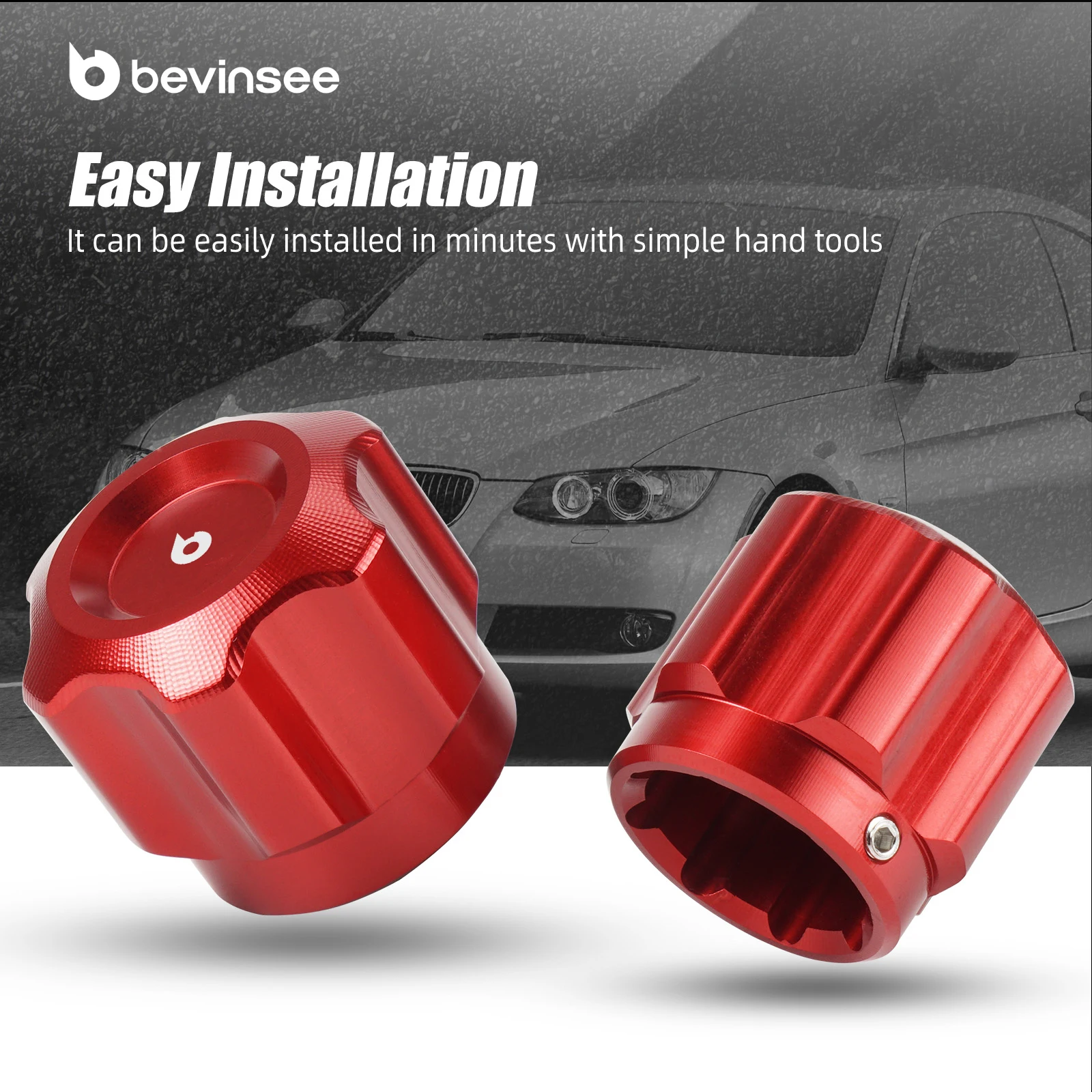BEVINSEE tapa línea A/C para BMW E46/E90/E91/E92/E93 y MINI R56/R53 - imagen 3