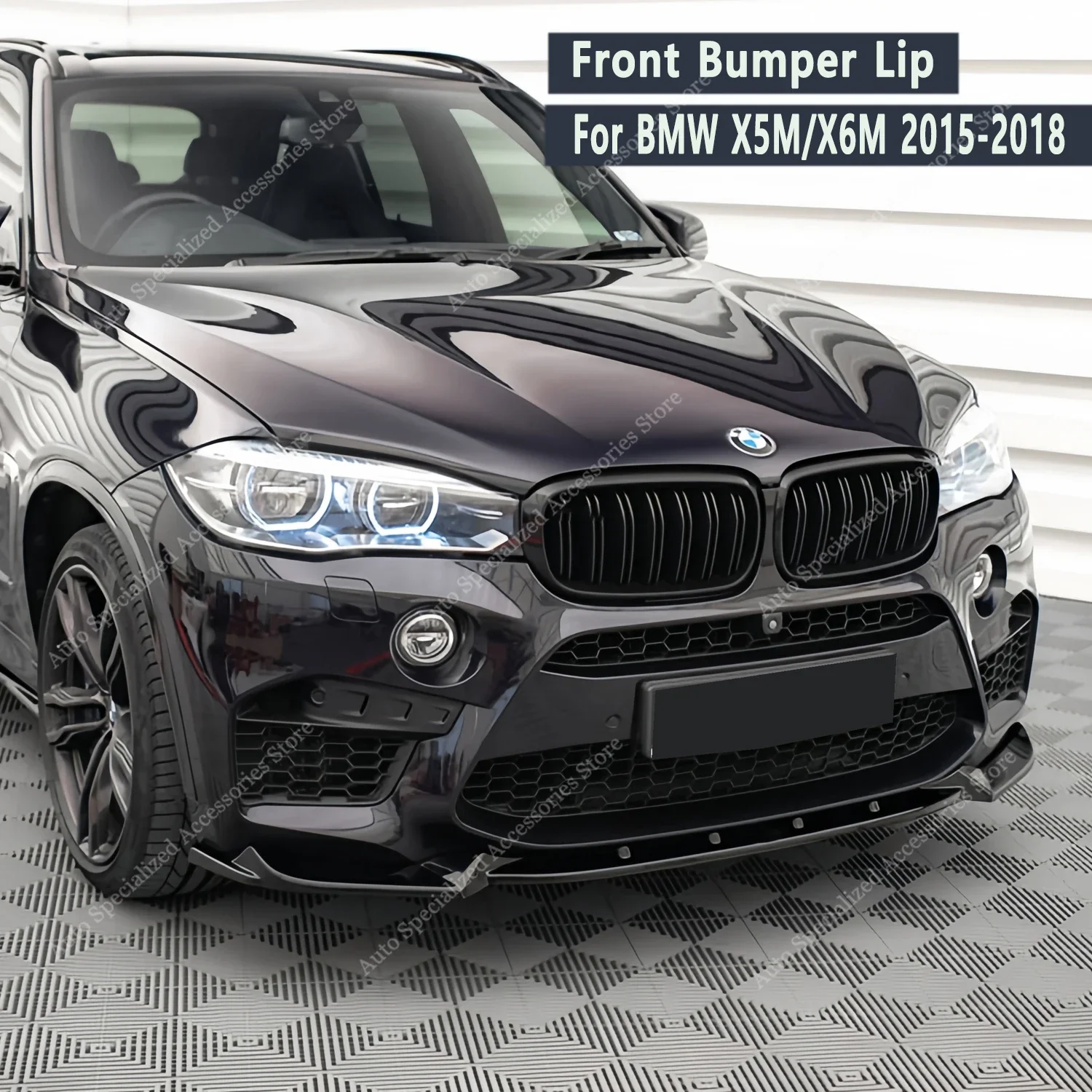 Kit splitter parachoques delantero negro brillante – BMW X5M F85 y X6M F86 4.4 V8