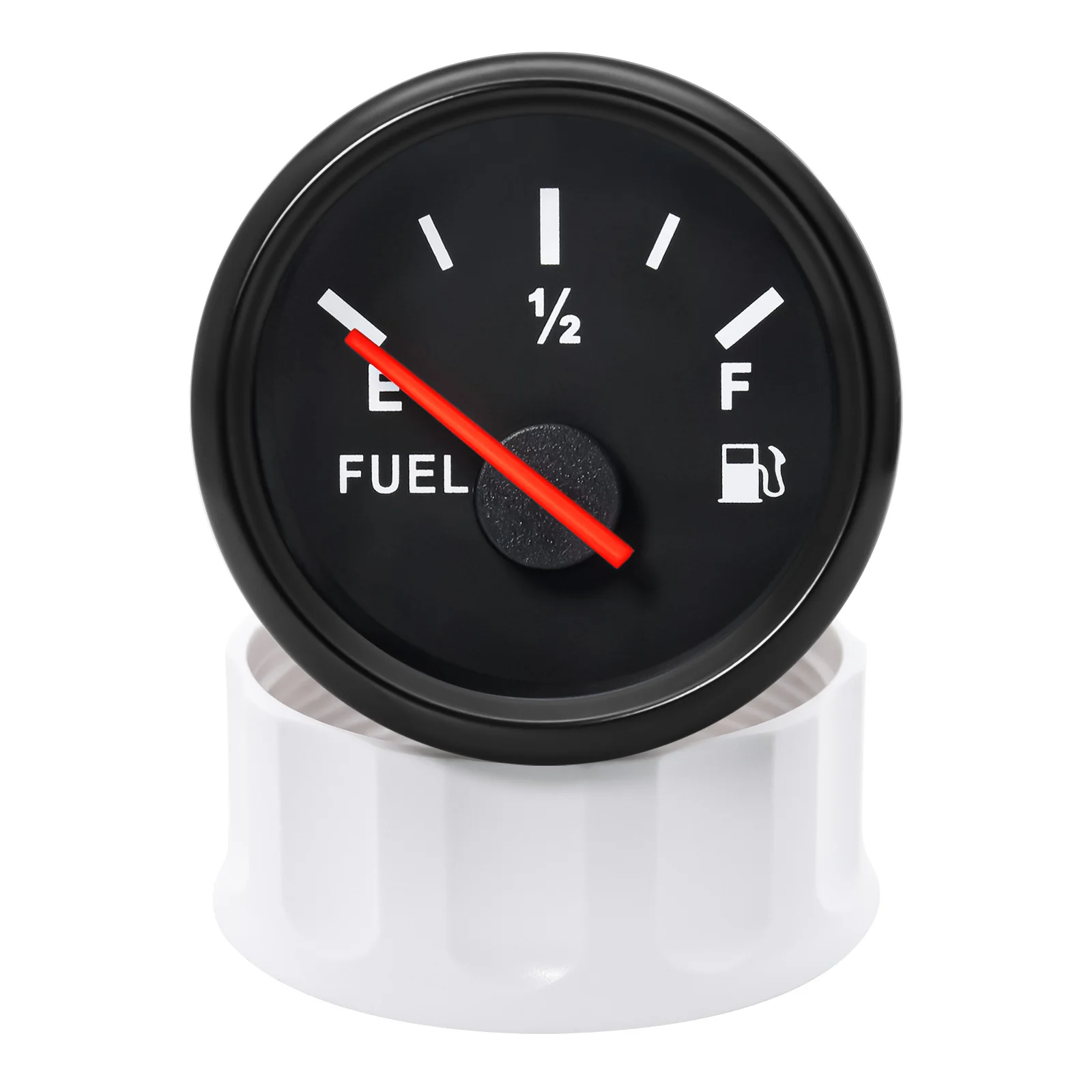 Medidor de nivel de combustible con aguja e iluminación roja