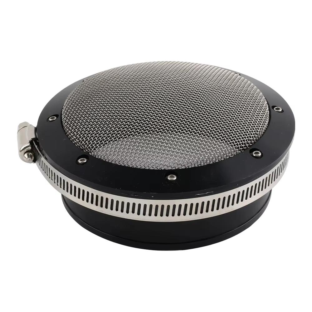 Pantalla protectora inoxidable de admisión turbo universal 4"