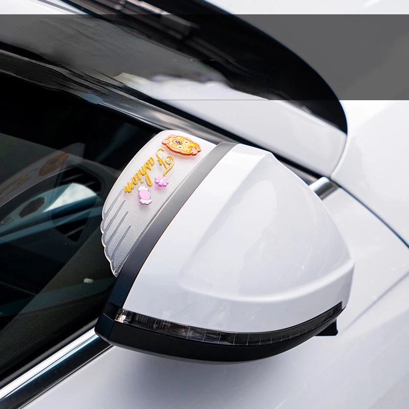 Parasol ceja espejo retrovisor para coche antilluvia fibra de carbono