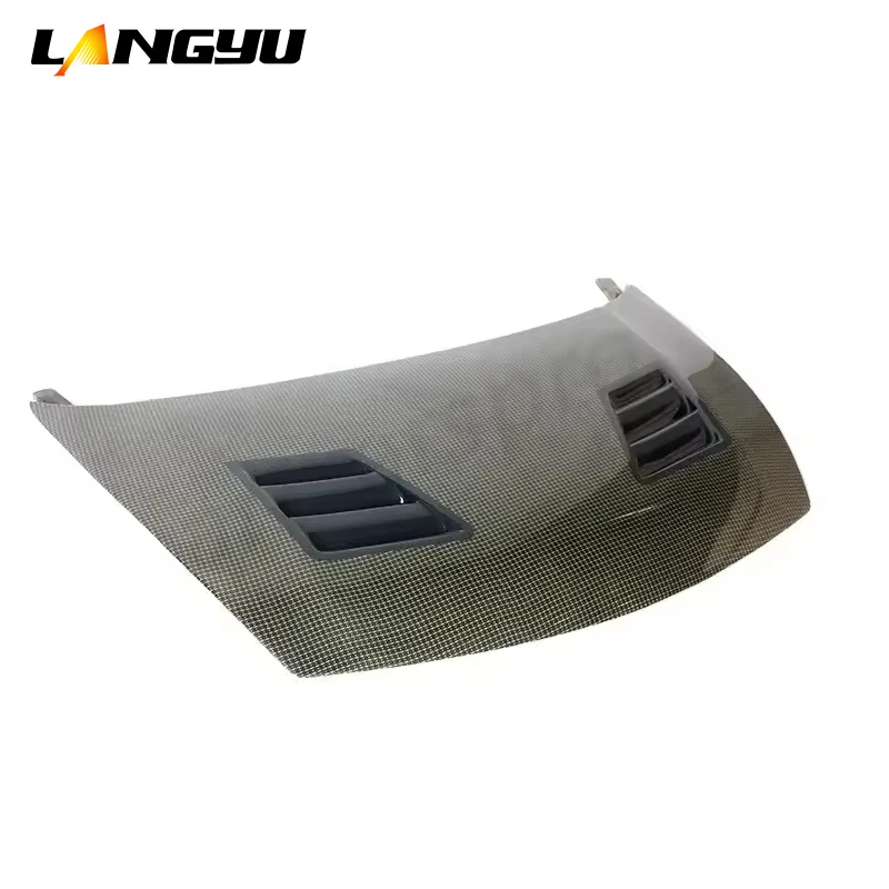 Langyu 07-15 piezas exteriores de coche cubierta de motor capó delantero de fibra de carbono para Honda Civic FD2 actualización tipo-R MG estilo capó de motor - imagen 3