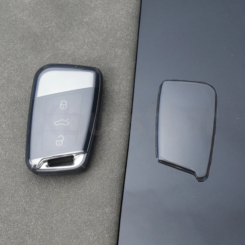 Detalle de la funda transparente para llave