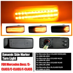 Luces LED laterales ámbar dinámicas – Mercedes Clase C E S W201 W124