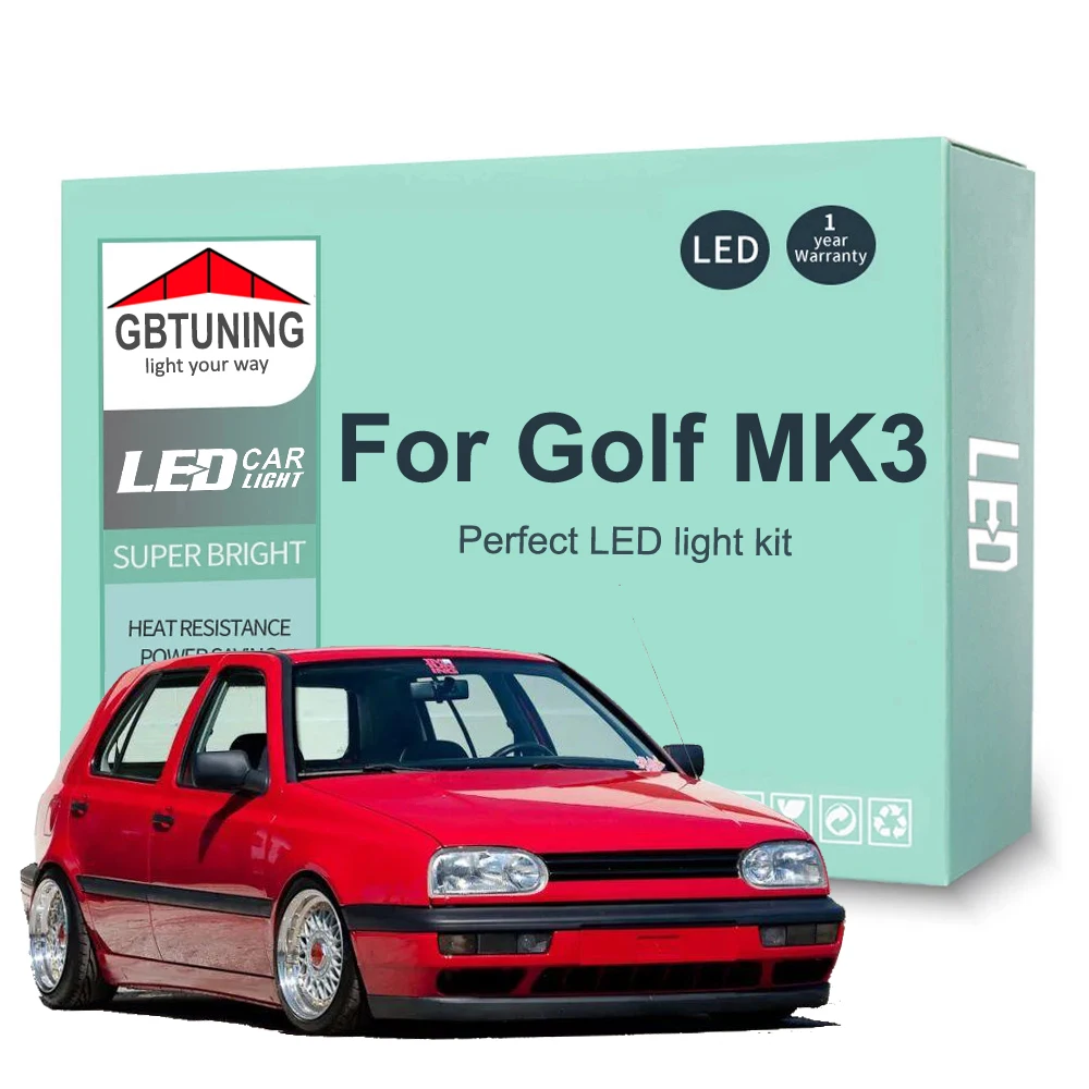 Kit de bombillas LED interiores CANBUS para Volkswagen Golf III