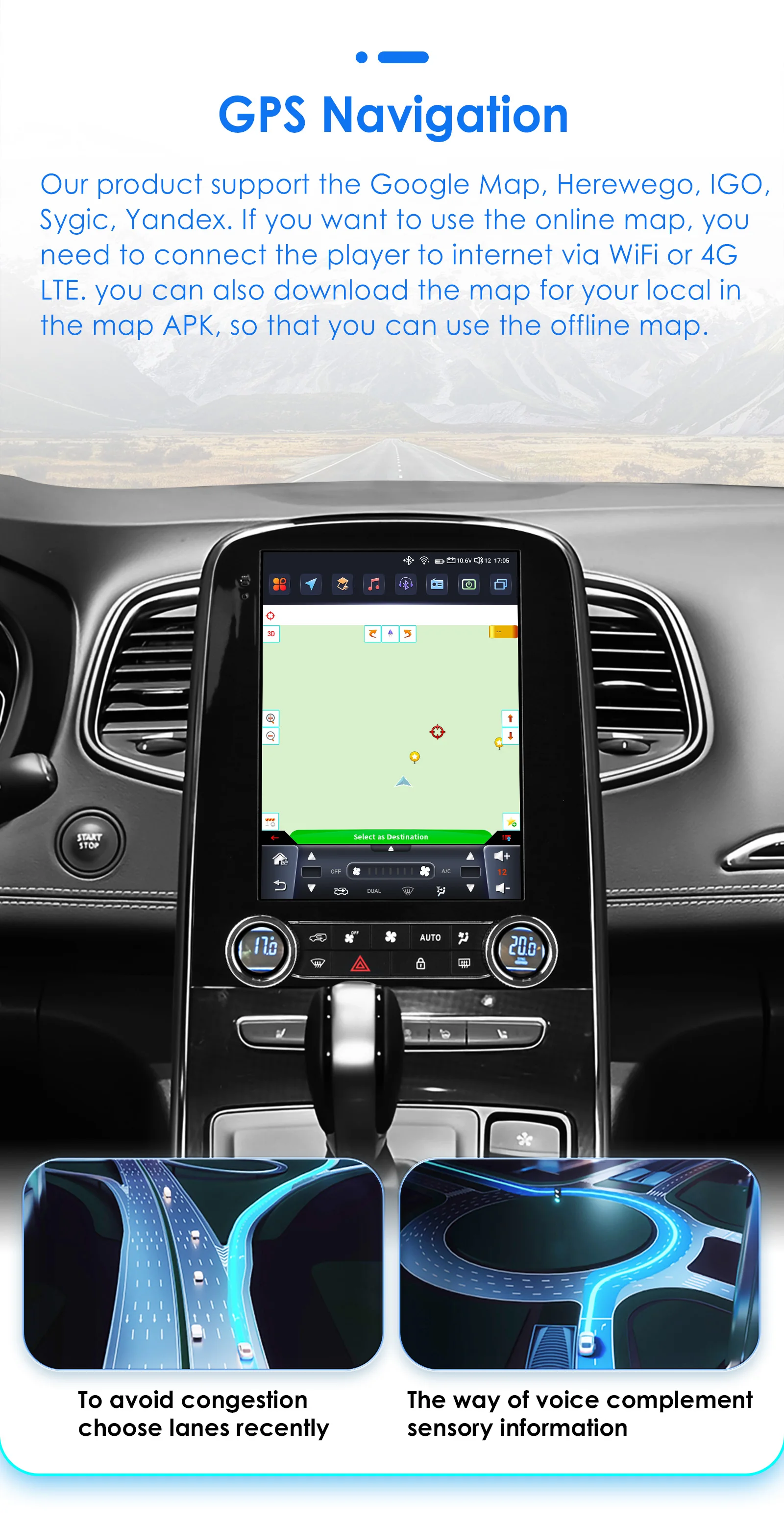 9,7 "360 Cam Carplay Android 13 Autoradio para Renault Scenic 2013-2024 reproductor Multimedia automático 4G 8Core HeadUnit GPS pantalla estéreo - imagen 5