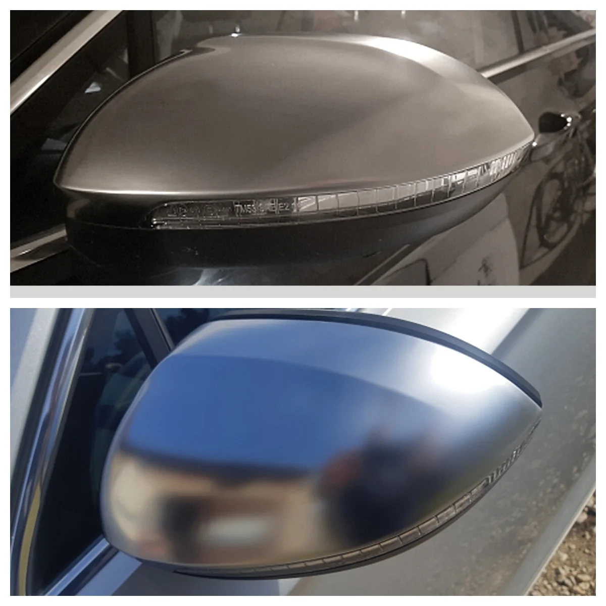 Carcasa de retrovisor mate para VW Passat B8 con asistente lateral