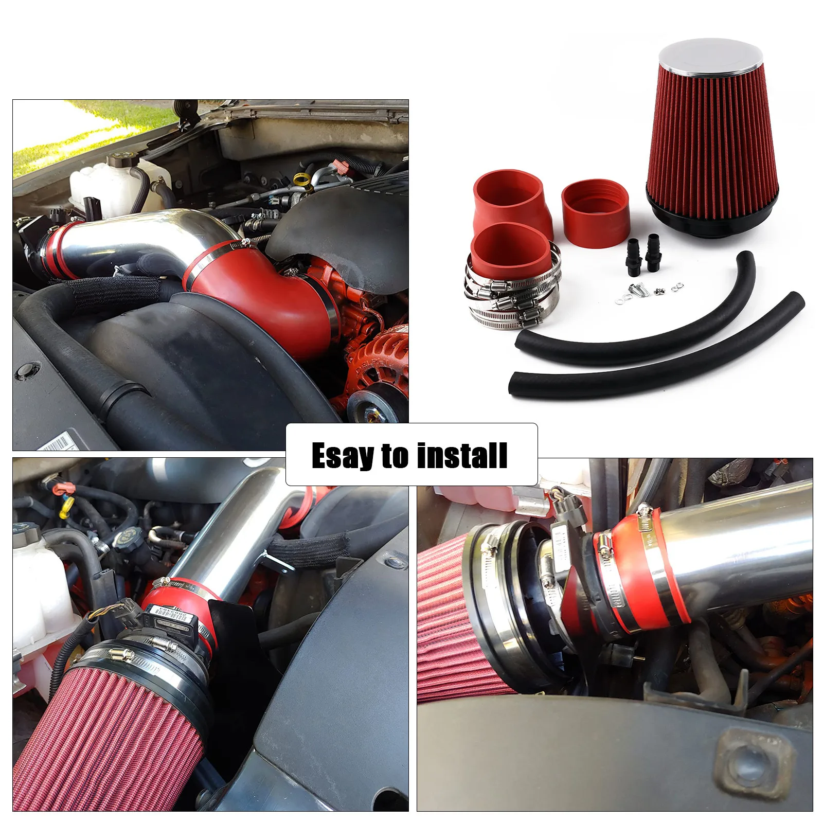 Kit de admisión de aire frío V8 5.3/6.2 para Suburban, Yukon y Sierra - imagen 5