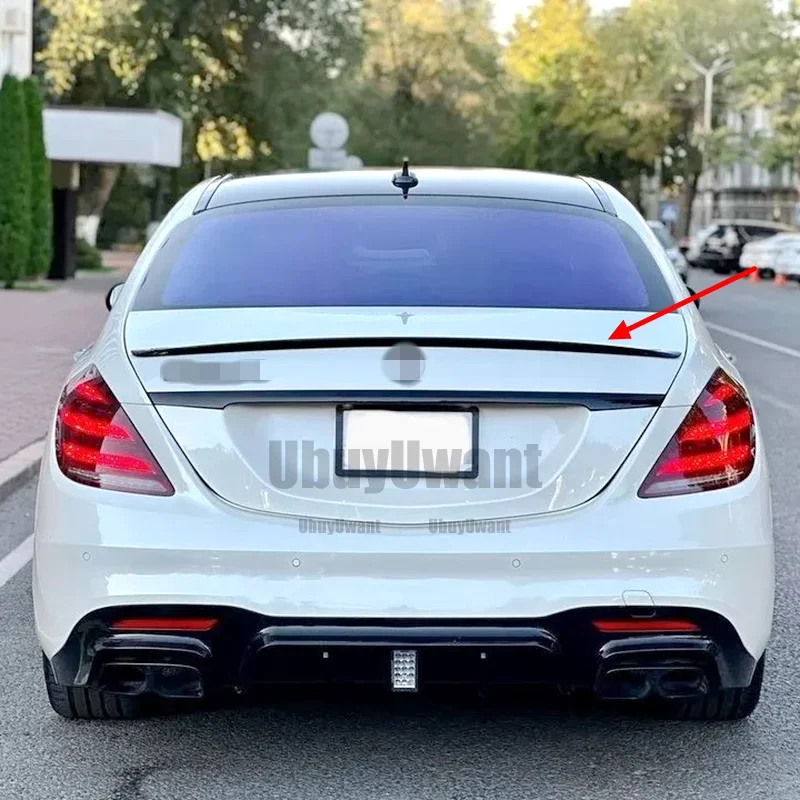 Alerón de maletero carbono estilo BOS – Mercedes Clase S W222 - imagen 2