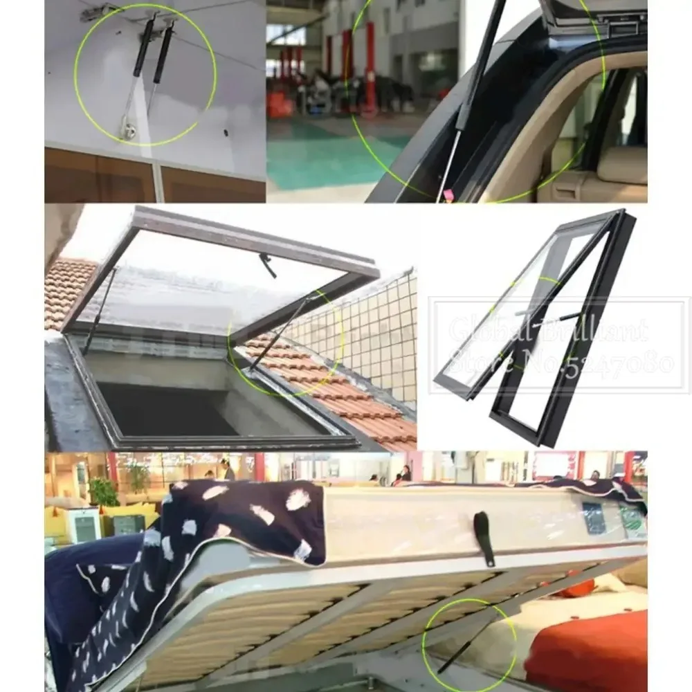 Puntal de gas 200N 460 mm M6 para capó de caravana y autocaravana - imagen 5