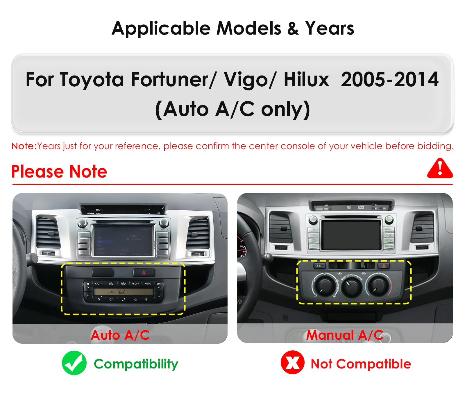 Hizpo Radio Android14 para Toyota Fortuner/Hilux 2005-2014 con CarPlay - imagen 2