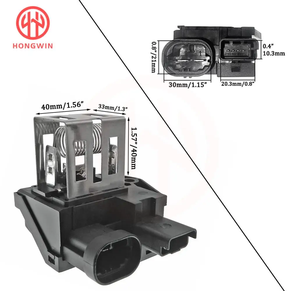 Ventilador de radiador de coche, resistencia del Motor 9662872380 9673999980 para Citroen Berlingo C1 C4 c-elysee Jumpy DS4 DS5 Peugeot 307 308 - imagen 4