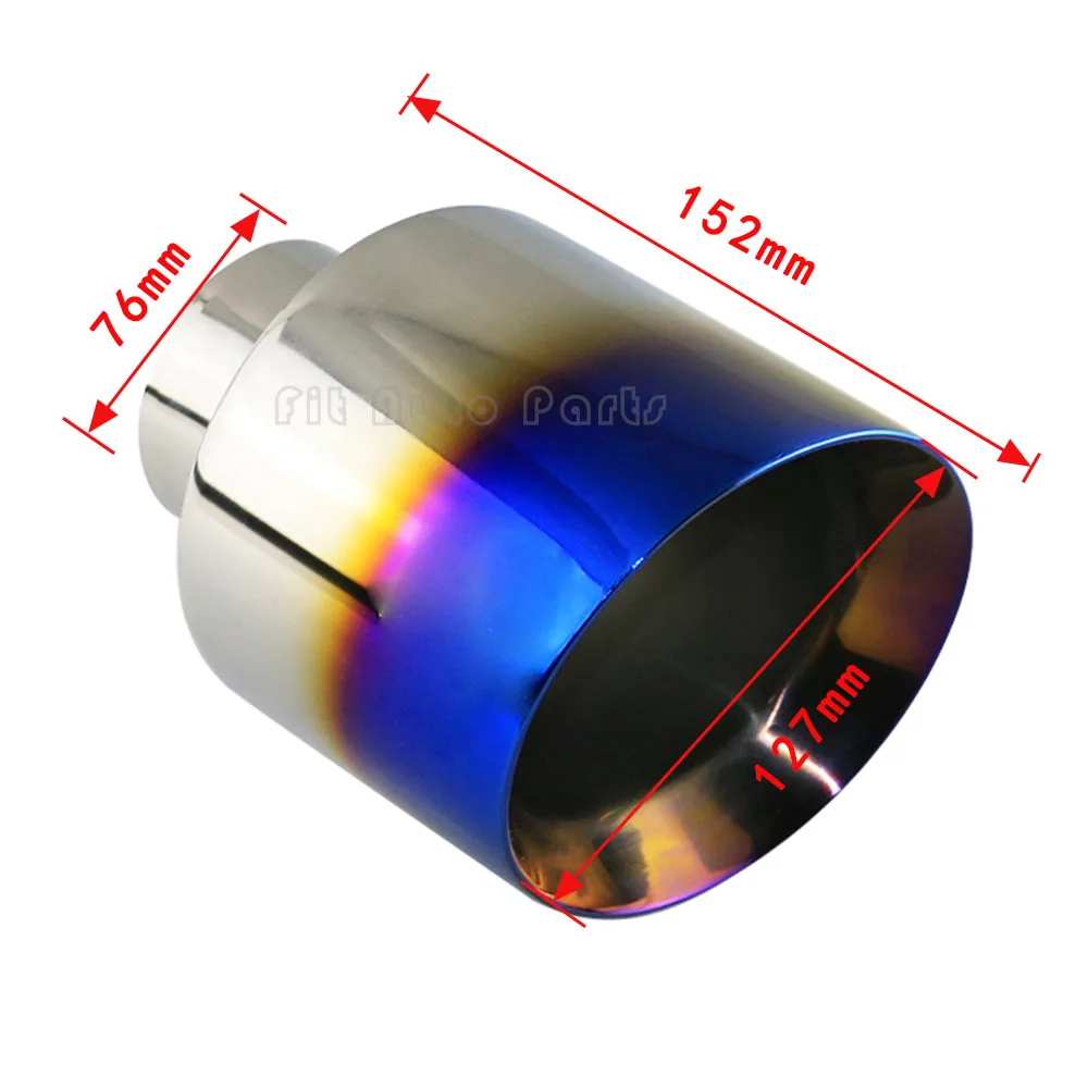 Escape universal acero inoxidable 4,5" y 5" - 2 piezas - imagen 4