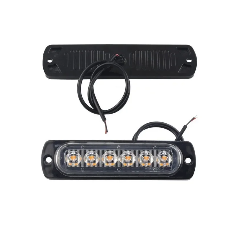 Barra LED estroboscópica ámbar 12/24 V para coche, camión y 4x4 - imagen 5