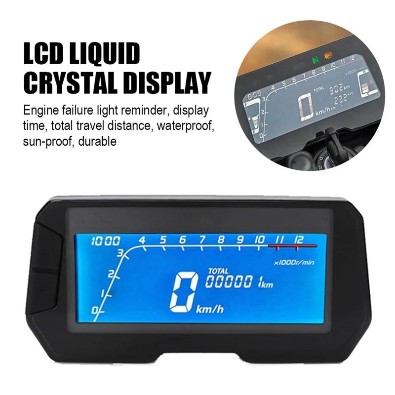 Velocímetro digital LCD para moto 12000RPM con indicador de marcha - imagen 5