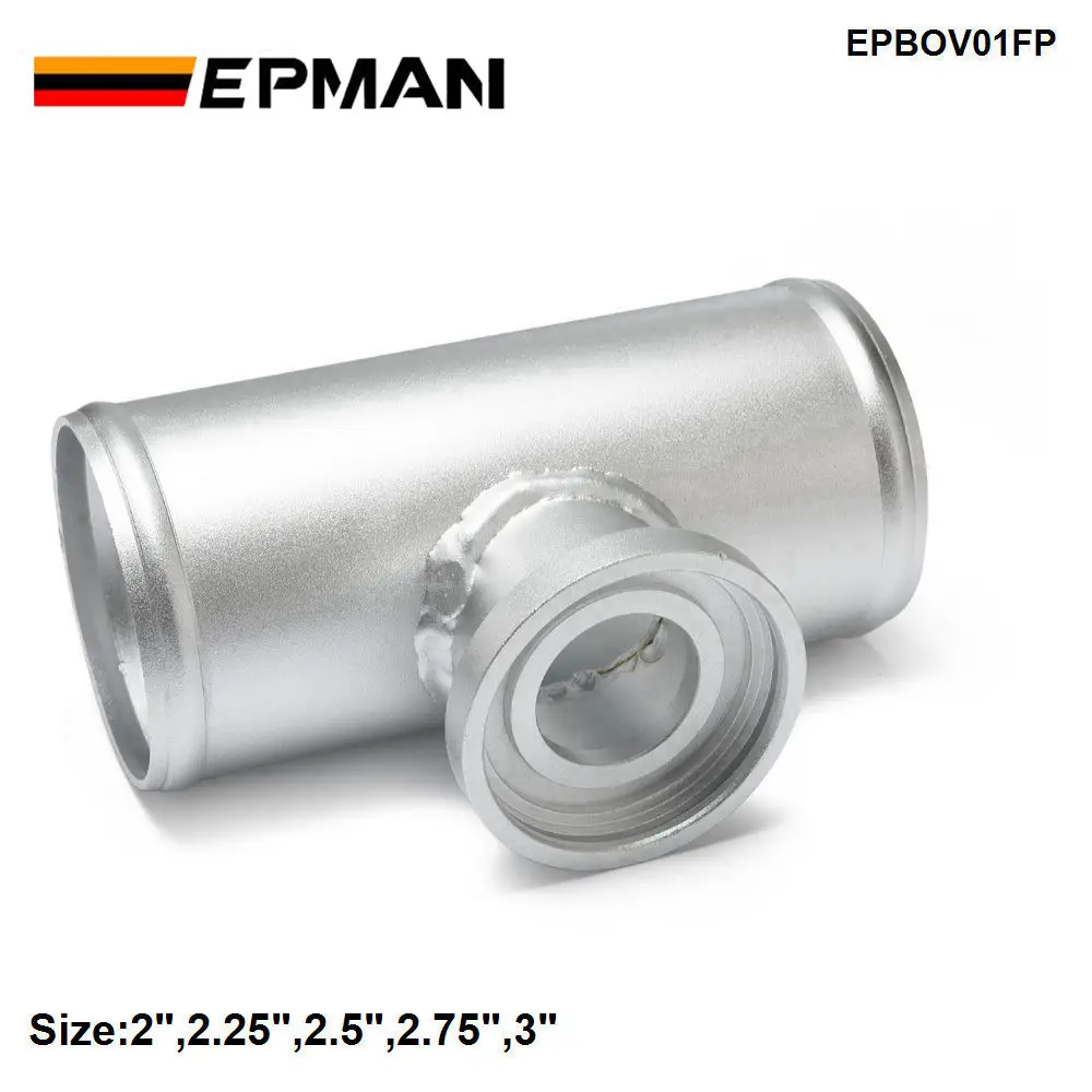 EPMAN Universal 2", 2,25", 2,5", 2,75", 3" Turbo tubo de tubo con brida de aluminio SSQV SQV BOV válvula de soplado EPBOV01FP