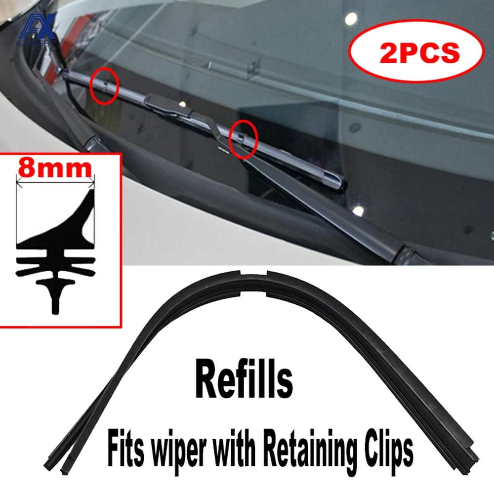 Escobillas limpiaparabrisas Delantero 26" con clip de sujeción – Pack de 2