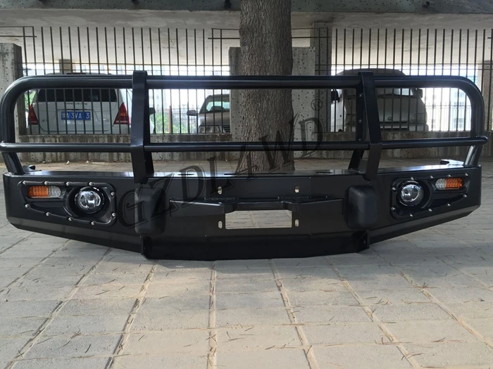 Parachoques trasero de coche de acero laminado de fábrica para barra trasera LC80 Land Cruiser serie 80 - imagen 5