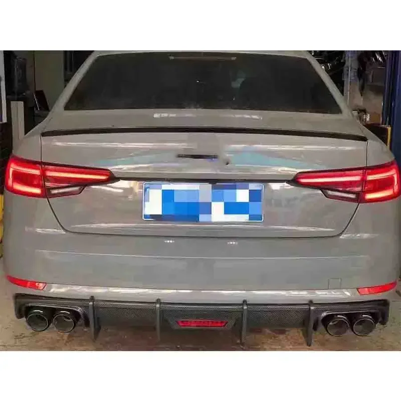 Difusor parachoques trasero fibra de carbono Audi A4 B9 2017-2019 - imagen 5