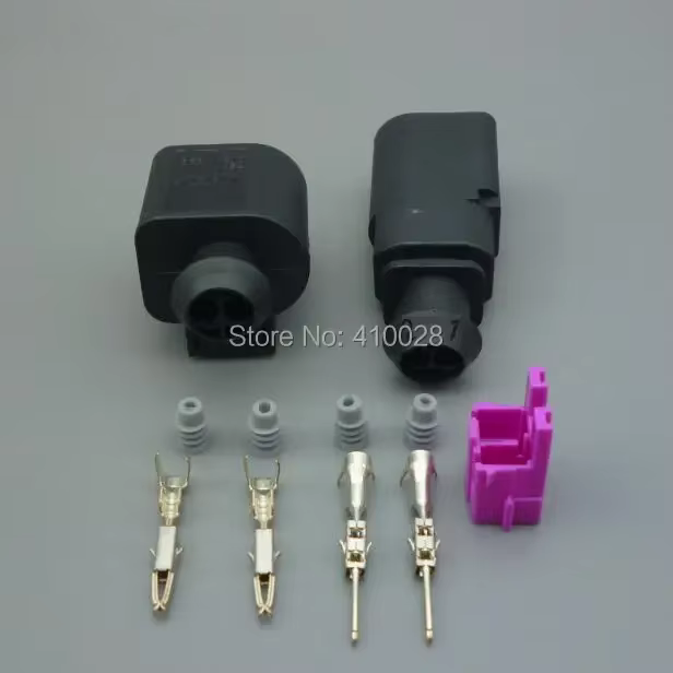 Shhworldsea 1J0973802 Conector para sensor de temperatura VW, 2 pines - imagen 3