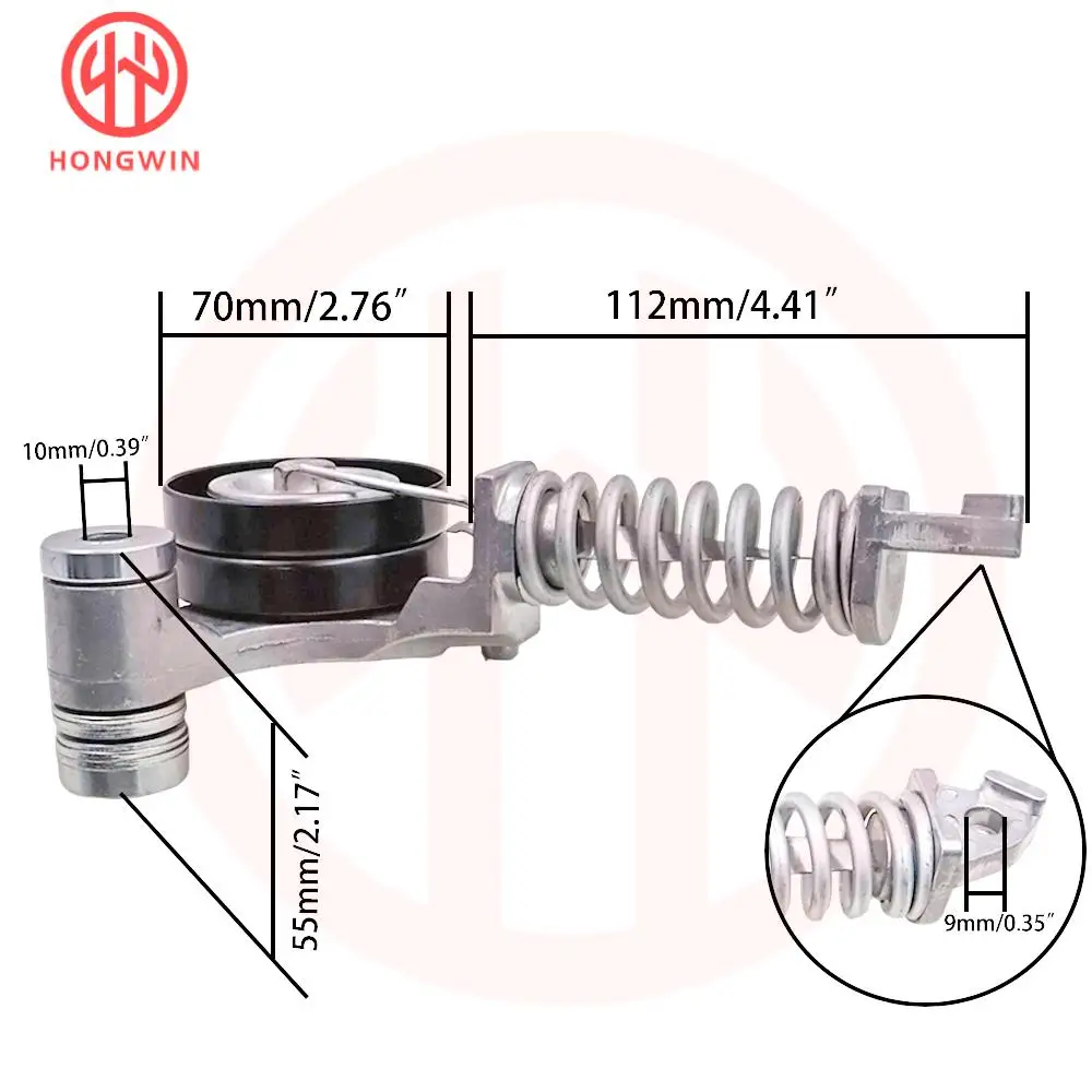 25195388 polea tensora de correa 55565236 1340550 compatible con Buick Encore Chevrolet Limited Trax Sonic Cruze Vauxhall Astra Tigra 1340267 - imagen 2