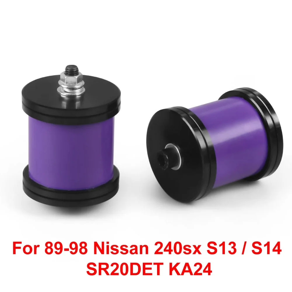 Juego de soportes de motor de poliuretano púrpura aptos para Nissan S13/14 240SX KA24 SR20 válido