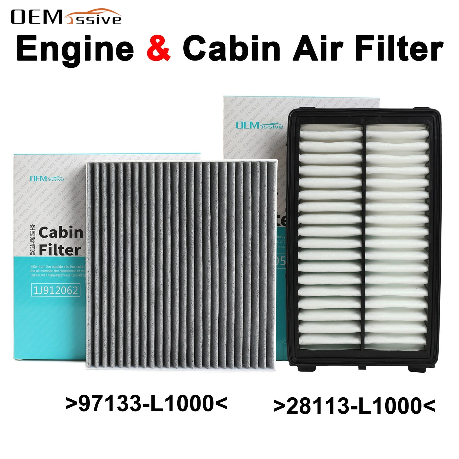 28113-L1000 97133-L1000 filtro polen cabina combinado Hyundai Kia 2.5L