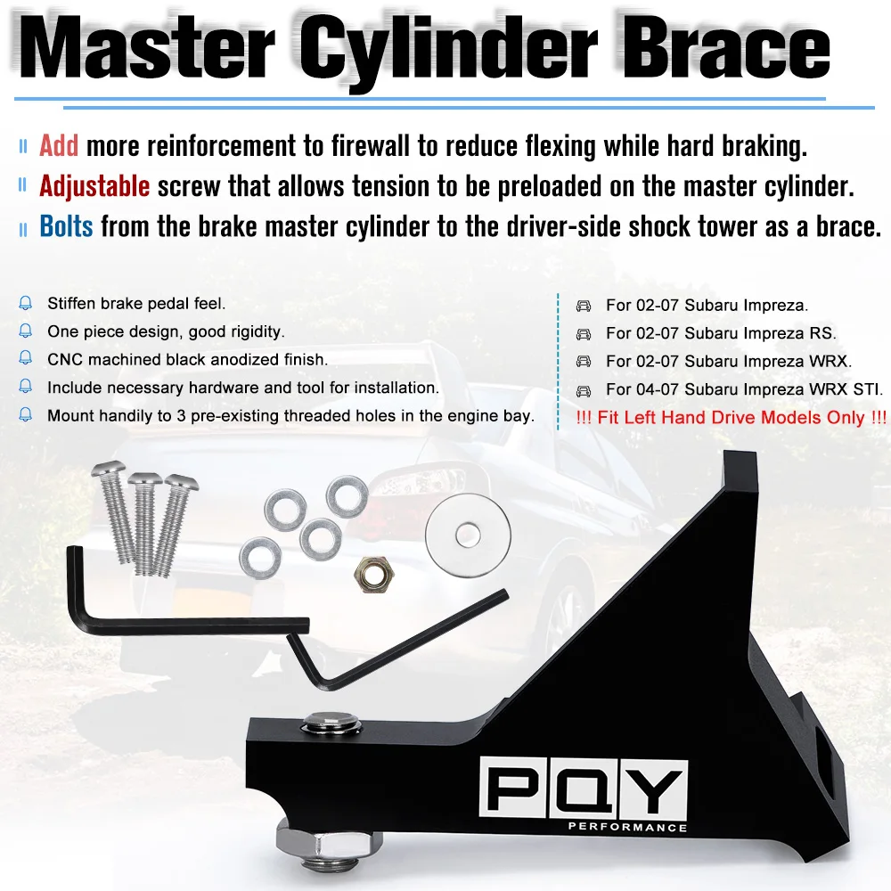 PQY Soporte cilindro maestro freno Subaru Impreza WRX STI 02-07 - imagen 2