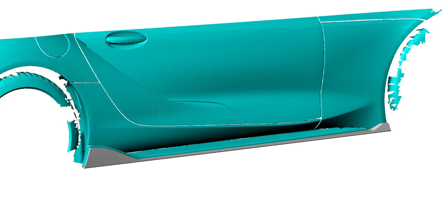 Faldones laterales de fibra de carbono para Toyota Supra A90 2019 - imagen 3