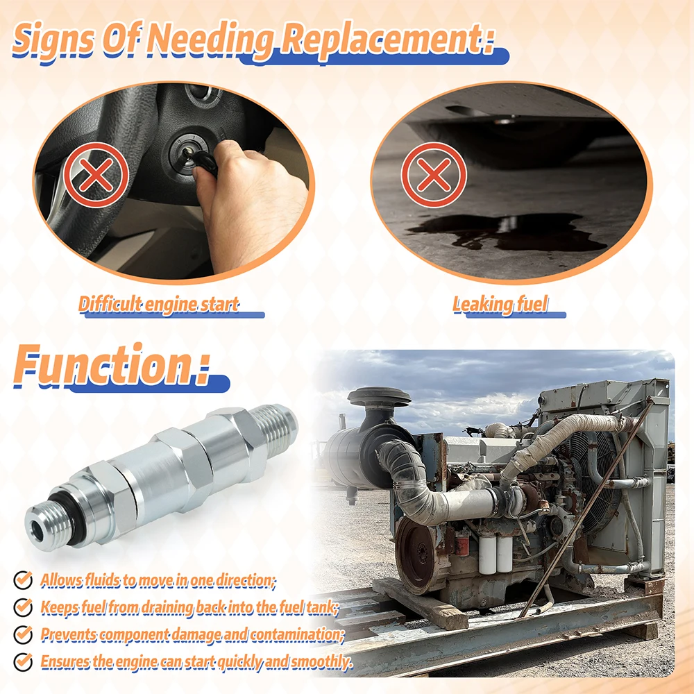 Válvula de retención de combustible Detroit Diesel 60 14.0L - imagen 2