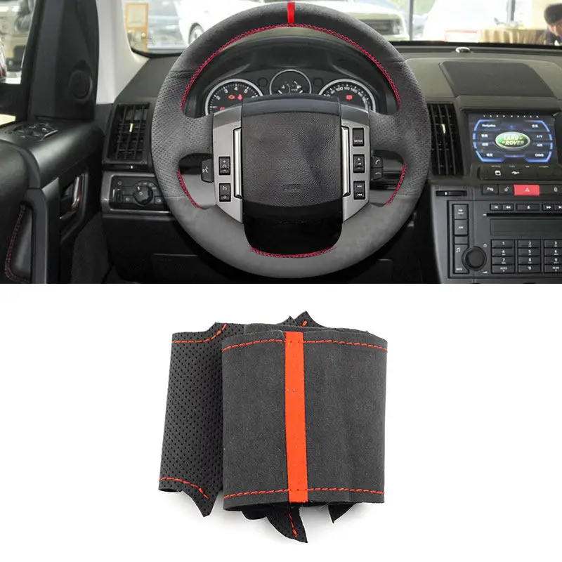 Funda volante cuero rojo – Land Rover Discovery 3/Range Rover Sport
