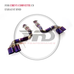 HMD Escape catback de titanio para Chevrolet Corvette C8