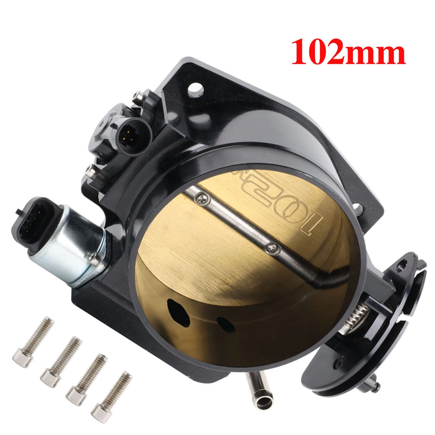 Cuerpo de aceleración LS 102 mm aluminio con TPS e IAC para V8 - imagen 3
