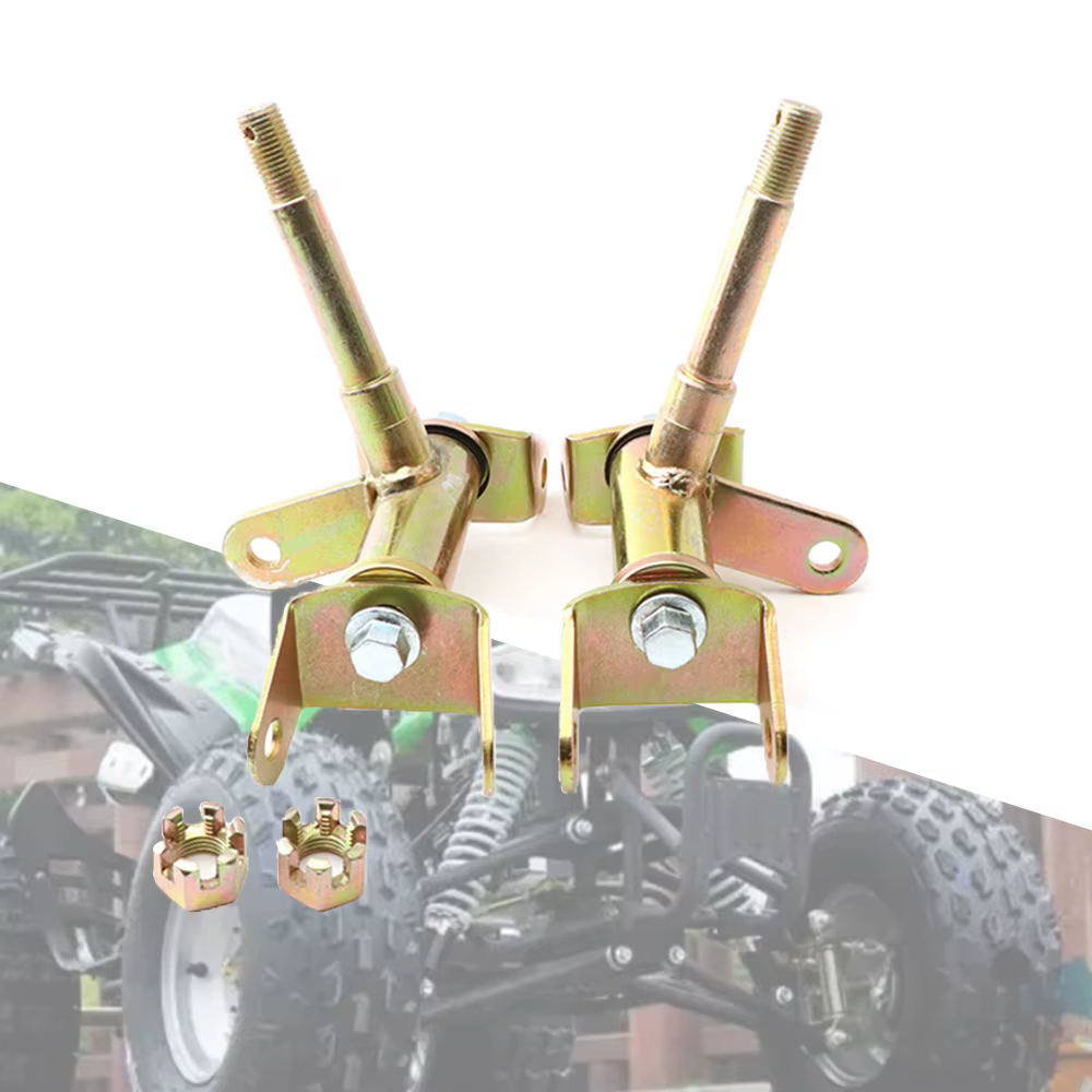 Manguetas de dirección doradas de 15 mm para ATV, buggy y kart