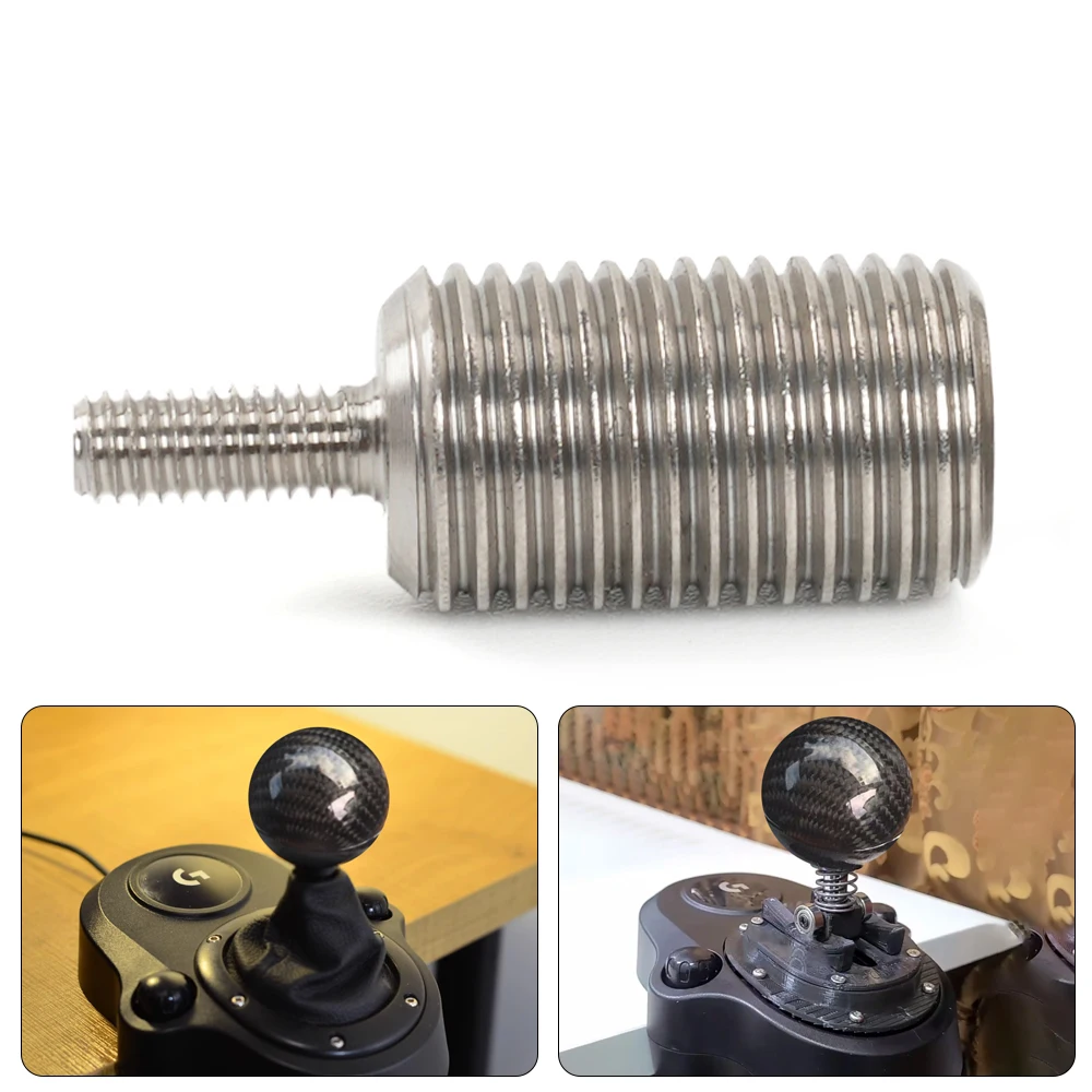 Adaptador palanca de cambios aluminio M12x1.25 para Logitech G25-G920 - imagen 4