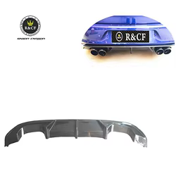 Alerón difusor labio parachoques trasero fibra carbono RZA – Golf MK7R