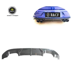 Alerón difusor labio parachoques trasero fibra carbono RZA – Golf MK7R