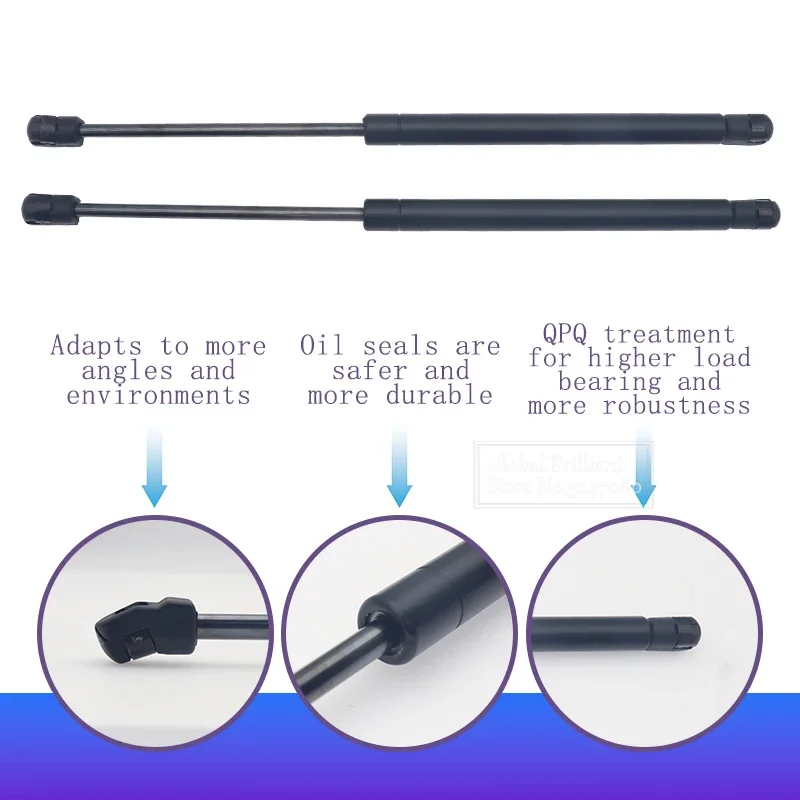 Cilindros de varilla de soporte universales de 450mm, soporte de elevación, amortiguadores, varillas de resorte de Gas para maletero, maletero, puntal de puerta trasera, 300, 400, 600, 800N - imagen 2